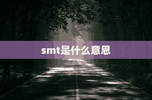 smt是什么意思(电子SMT是什么意思)